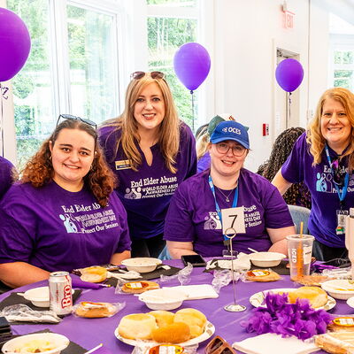 Participants at the Banquet at the Elder Abuse March