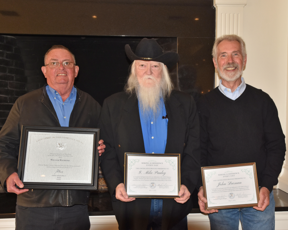 Volunteers: Bill Raymond of Middleboro, G. Mike Pauley of Brockton, John Durnan of Duxbury