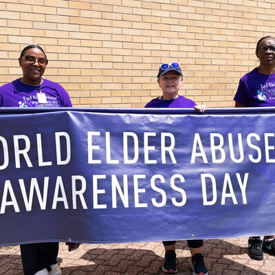 Stop Elder Abuse March Banner