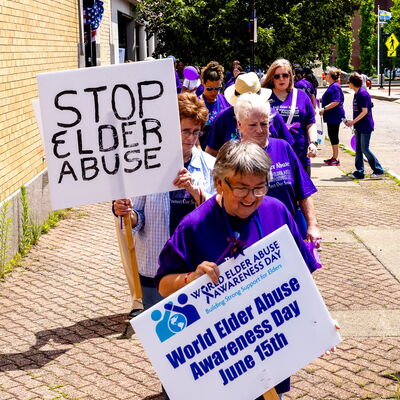 Stop elder abuse signs